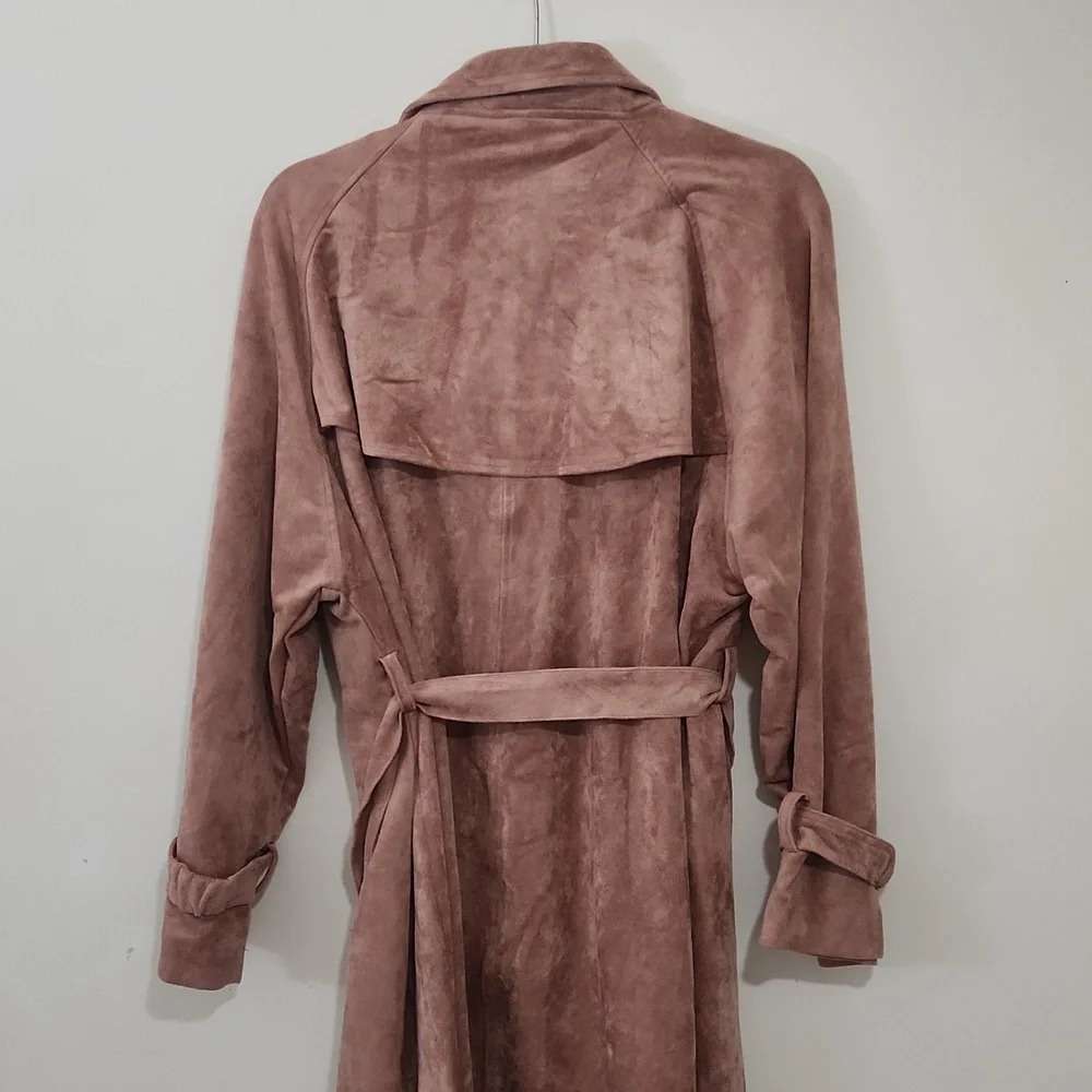 Oat New York Faux Suede Jacket Dusty Rose small - Picture 6 of 6
